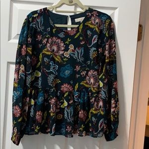 Floral Loft Long Sleeve Blouse